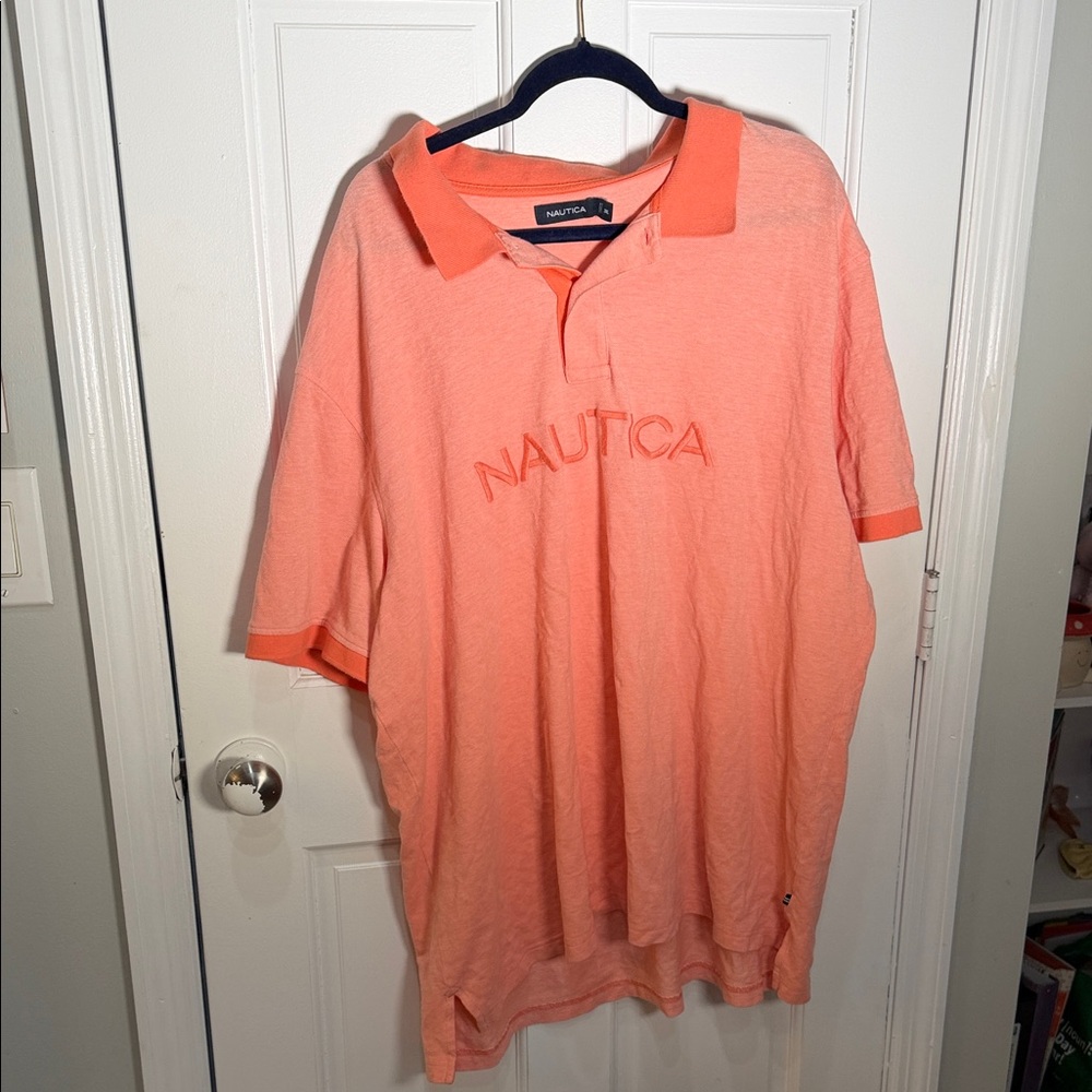 Nautica Men's 3x Coral Polo Shirt